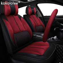 kokololee fabric car seat cover For opel astra k h j g kia picanto niro sportage hyundai creta i40 lada ford focus 2 3 car seats 2024 - buy cheap