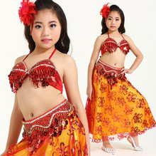 New Style Belly dance costume clothes wear kids dance child bellydance children gift indian dance 2pcs-3pcs Bra&Belt&Skirt SF005 2024 - buy cheap
