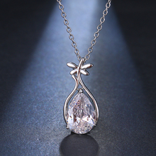 Emmaya Brand Luxury Cubic Zircon Jardiniere Shape Pendant Necklace for Women Fashion Wholesale Crystal Jewelry Wedding Gift 2024 - buy cheap