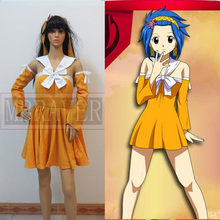 Fairy Tail Levy McGarden Cosplay Costume Custom Made Any Size 2024 - buy cheap