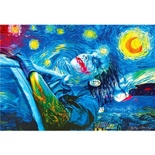 Painting By Numbers DIY Dropshipping 40x50 50x65cm Clown under the stars Figure Handmade Gift For Adult Unique Gift Home Decor 2024 - buy cheap