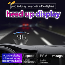 3.5 inch  M6-OBD2-HUD Head Up Display Car Vehicle Speedometer Windshield Speedo Projetor 2024 - buy cheap