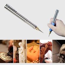 Mini caneta de gravura elétrica moedor polimento marcador raiz de madeira jade máquina gravura escultura ferramenta com baterias 2024 - compre barato