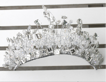 Hot  Wedding Bridal Rhinestone Crystal Tiara Bride Hair Headpiece Crown tiara crown bridal hair accessories queen tiara crown 2024 - buy cheap
