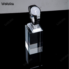 Columna acrílica cuboid 5X5X10CM foto transparente cuadrado largo accesorios de apoyo para cosméticos producto fotografía Fondo CD05 T10 2024 - compra barato