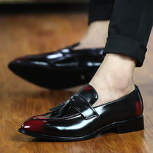Sapatos masculinos 2020 de alta qualidade sapatos de couro genuíno sapatos de couro genuíno deslizamento-sobre bullock homens de negócios oxfords sapatos de moda 2024 - compre barato