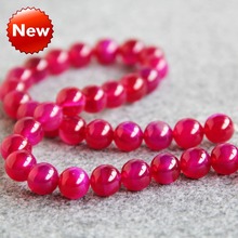 New For Necklace&Bracelet 10mm Multicolor Natural Red Onyx Beads Round DIY Stone Accessory Parts Loose Carnelian Jewelry 15inch 2024 - buy cheap