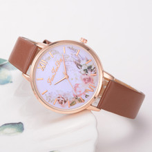 Часы Relojes Para Mujer, женские часы с кожаным ремешком, роскошные брендовые часы, женские часы с креативным цветком, Баян Коль, Саати * А 2024 - купить недорого