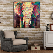 Handmade Animals Oil Painting Hang Wall Paintings Modern Abstract Elephant Paintings Impression Canvas Painting For Room Decor 2024 - buy cheap