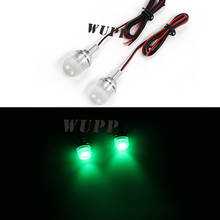 WUPP Motorcycle Decorative Light Green Led License Plate Lamp 12V Screw Bolt Light Universal For Motorcycle Motorbike 2024 - buy cheap