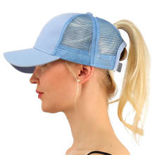 Fashion Ponytail Hair Baseball Cap Women Men 2018 Summer Outdoor Mesh Baseball Hat Casual Sun Visor Hats Hip Pop Snapback Caps 2024 - buy cheap