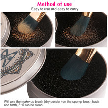Makeup Brush Cleaner Sponge Makeup Brushes Cleaning Mat Box Powder Brush Washing Scrubber Clean WH998 2024 - buy cheap