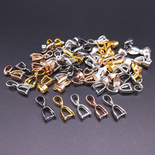 10pcs/pack Copper Pendant Clip Clasp Pinch Clip Bail necklace Pendant Connectors Jewelry Findings DIY Jewelry Accessories 2024 - buy cheap