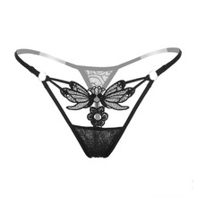 Brand Women Sexy Underwear 5 Color Double Butterfly G String Transparent Tangas Women Sexy Panties Culotte Femme Sexy Lingerie 2024 - buy cheap