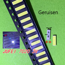 3000 шт./лот Jufei SMD LED 7020 3 в 0,7 Вт 240 мА холодный белый 10000-13000K для подсветки телевизора 2024 - купить недорого