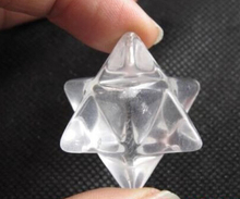 Cristal de cuarzo Natural del Tíbet, piedra tallada, punto sagrado, Estrella Merkaba curativa, envío gratis, 00848 Natural 2024 - compra barato