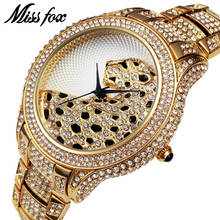 MISSFOX Miss Fox Fashion Quartz Watch Women 2018 Luxury Wrist Watches For Women Gold Stainless Steel Ladies Watches Bayan Saat 2024 - buy cheap