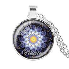 2018 New Fashion Flower of Life Mandala Necklace Om Yoga Chakra Glass Pendant  Sacred Geometry Buddhism Jewelry Zen Gifts 2024 - buy cheap