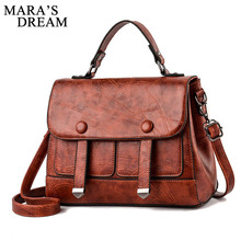Mara's Dream Brands Designer Women Shoulder Bag Solid Color Hasp Flap Ladies PU Leather Handbags Messenger Bag Women Clutch Bags 2024 - buy cheap