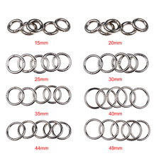 5x Round Push Gate Snap Open Hook Spring Ring Key Carabiner 15mm-49mm for Camping, Fishing, Hiking, Traveling and Keychain 2024 - buy cheap