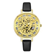 Роскошные золотые полые часы Bayan Kol Saati, женские модные наручные часы с тонким ремешком, Классические повседневные женские часы Geneva Hodinky 2022 - купить недорого