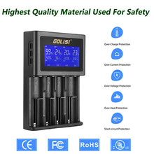 Golisi S4 ЖК-дисплей Смарт зарядное устройство для литий-ионного/NI-cd/NI-mh/AAA/AA 1 # 2024 - купить недорого