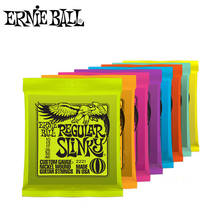 Струны Ernie Ball Super Slinky оригинальные для электрогитары, аксессуары для гитары, 009, 010, брикет 6, для электрогитары 2024 - купить недорого