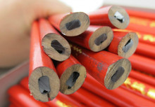 Стандартные карандаши HB деревянный черный плотник карандаш плоский эллиптический карандаш 2024 - купить недорого