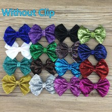 XIMA 32pcs/lot 4"Kids Girls Glitter Bows for Hair Without Clip DIY Handmade Hair Accessories Glitter Bows 2024 - buy cheap