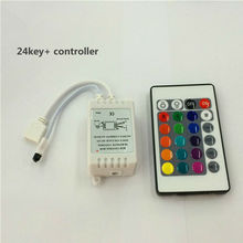 24Key RGB LED Strip Light SMD 3528 / 5050 rgb led controller 12V Mini Dimmer IR Controller Colorful Lights Module Controller 72W 2024 - buy cheap