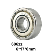 5pcs/lot 606ZZ Deep Groove Ball Miniature Mini Bearings 606ZZ  606-ZZ 6*17*6mm  6*17*6 Bearing Steel Material 2024 - buy cheap