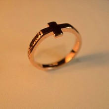 Trendy Cross Rings Stylish Letters "Forever" Golden Rings for Women Accessories 2024 - buy cheap
