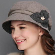 Gorros nuevos para mujer, sombrero de fieltro de lana suave, cálido, a la moda, para invierno, 2018 2024 - compra barato