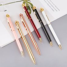 Cute Kawaii Diamond Crown Ballpoint Pens For School Office Supplies Writing Stationery 2024 - buy cheap