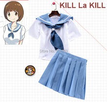 Fashion Anime Kill la Kill Cosplay Clothes Mako Mankanshoku Cosplay Costume School Uniform Summer Women Girl Short Dress 2024 - buy cheap