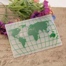 World Map Embossing Folder Stencils for DIY Scrapbooking Plastic Handmade Template Crafts Art Diary Decor Painting Tool Card 2024 - buy cheap