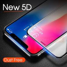 5D Full Glue Curved Tempered Glass For iPhone 7 8 Plus Dust Proof Full Cover Screen Protector For iPhone X 6 6S Protective Film 2024 - buy cheap