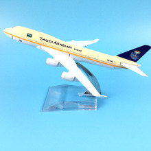 16cm de Metal de aleación de aire de Arabia Saudita B747 Airlines Boeing 747, 400 Airways modelo de avión modelo W soporte aviones regalo 2024 - compra barato