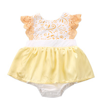 2017 Newborn Kids Baby Clothes Set Princess Girls Xmas Lace Playsuit Romper Dress Romper Outfit Clothes 2024 - buy cheap