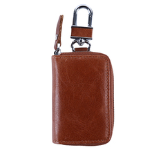 multi-function Home Key Package Classic First Layer Leather Car Key Bag Retro Oil Skin Men And Women General Leather Car Key Bag 2024 - buy cheap