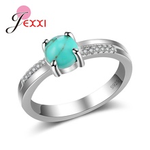 Classic Style Senior Female Jewelry Sterling Pure 925 Silver Accessories Rings Pretty Wonderful Birthday/Anniversary Gift 2024 - buy cheap