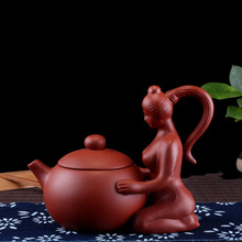 Teteras chinas Yixing hechas a mano Xi Shi, tetera auténtica Zisha, juego de té de Kung Fu de arcilla púrpura, envío directo 2024 - compra barato
