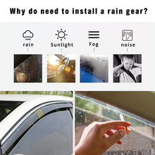 Visera protectora para Jeep Patriot, visera deflectora de sol y lluvia, accesorios de estilo de coche, 2009-2016, 4 Uds. 2024 - compra barato