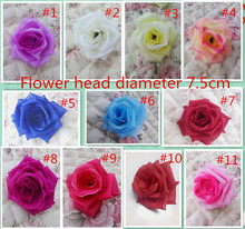 Hot! venda 100 pcs/flor Artificial Silk Rose Heads Festa de Natal Do Casamento, diy acessórios decorativos 2024 - compre barato