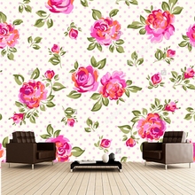 Custom floral wallpaper,rose,3D retro wallpaper for the living room bedroom restaurant background wall waterproof wallpaper 2024 - buy cheap