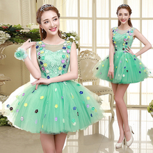 Vestido de festa feminino, vestido de princesa verde claro com frete grátis 2024 - compre barato