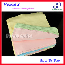 100pcs 175gsm 150x150m Neddle 2 Colorful lens wiping cleaning cloth eyeglasses glasses microfiber cleaning cloth 2024 - buy cheap