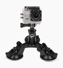 Triple Car Glass Suction Cup Mount Holder Tripod Screw Adapter for Gopro 4 3 3+ 2 2024 - buy cheap