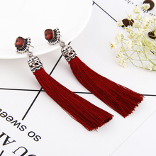 High Quality Long Dangle Tassel Earrings Vintage Silver Plated Boho Fashion Earring for Women Statement Ethnic Charm Jewelry 2024 - buy cheap