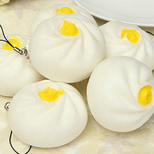 1PCS Kawaii Buns Bread Cell Phone Key Bag Strap Pendant Squishes Steamed Dumpling Squishy Charms 2024 - buy cheap